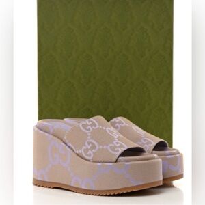 Brand new GG Canvas Canvas Espadrilles Full set